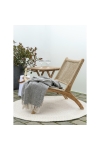 Stolik pomocniczy Bilbao 50x50cm naturalny tekowy - House Nordic