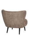 Fotel Covelo boucle brązowy/ czarny - House Nordic