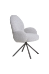 Krzesło obrotowe Lana z podłokietnikami boucle piaskowe - House Nordic