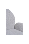 Krzesło obrotowe Lana z podłokietnikami boucle piaskowe - House Nordic