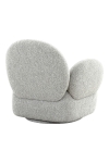 Fotel Messina obrotowy boucle szary - House Nordic