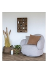 Fotel Messina obrotowy boucle szary - House Nordic