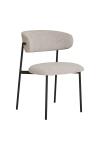 Krzesło Mira boucle piaskowe/czarne - House Nordic