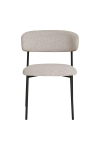 Krzesło Mira boucle piaskowe/czarne - House Nordic