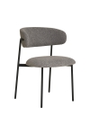 Krzesło Mira boucle szare jasne/czarne - House Nordic