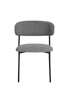 Krzesło Mira boucle szare jasne/czarne - House Nordic