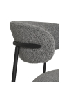 Krzesło Mira boucle szare jasne/czarne - House Nordic