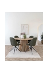Krzesło Monte Carlo obrotowe zielone boucle/ czarne - House Nordic