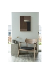Fotel Olvera dąb naturalny/ czarny - House Nordic