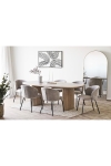 Krzesło Safira boucle beżowe/czarne - House Nordic