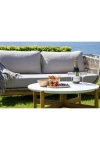 Stolik kawowy Terracina 84,5cm akacja/terrazzo - House Nordic