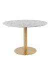 Stół Bolzano 110cm marmur/ złoty - House Nordic