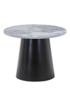 Stolik kawowy Brito 60cm szary marmur/czarny - House Nordic