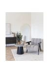 Stolik kawowy Brito 60cm szary marmur/czarny - House Nordic