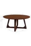 Stolik kawowy Hellerup 75cm orzech - House Nordic