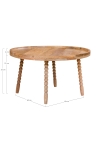 Stolik kawowy Jammu 60cm mango naturalny - House Nordic