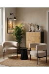 Stolik pomocniczy Osaka 40cm dąb czarny - House Nordic