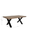 Stolik kawowy Toulon 70x120cm dąb dymiony - House Nordic