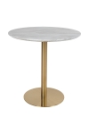 Stół Bolzano 90cm marmur/ złoty - House Nordic ApS