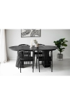 Stół rozkładany Osaka 120/200cm dąb czarny - House Nordic ApS