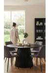 Stół okrągły Osaka 140cm dąb czarny - House Nordic ApS