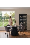 Stół okrągły Osaka 140cm dąb czarny - House Nordic ApS
