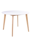 Stół Vojens 105cm biały/naturalny - House Nordic ApS
