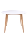 Stół Vojens 105cm biały/naturalny - House Nordic ApS