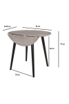 Stół Drop składany 90cm dąb rustykalny - House Nordic