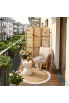 Fotel Terracina beżowy z poduszkami - House Nordic ApS