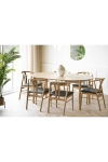 Stół Bundaberg rozkładany fornir dębowy 120/120-220 cm - House Nordic ApS