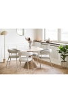 Stół Annecy blat ceramiczny/stal, trawertyn/piaskowy 120 cm - House Nordic ApS