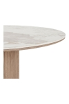 Stół Athens blat ceramiczny, biały/brązowy 120 cm - House Nordic ApS