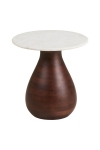 Stolik kawowy Heide drewno mango/marmur 40x41 cm - House Nordic ApS