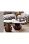 Stolik kawowy Heide drewno mango/marmur 40x41 cm - House Nordic ApS