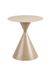 Stolik kawowy Annecy blat ceramiczny/stal, trawertyn/piaskowy 50x56 cm - House Nordic ApS