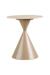 Stolik kawowy Annecy blat ceramiczny/stal, trawertyn/piaskowy 50x56 cm - House Nordic ApS