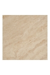Stolik kawowy Annecy blat ceramiczny/stal, trawertyn/piaskowy 50x56 cm - House Nordic ApS
