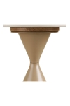 Stolik kawowy Annecy blat ceramiczny/stal, trawertyn/piaskowy 50x56 cm - House Nordic ApS
