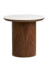 Stolik kawowy Noli blat ceramiczny/fornir jesionowy 40x38 cm - House Nordic ApS