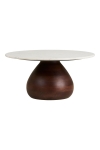 Stolik kawowy Heide drewno mango/marmur, 70x35 cm - House Nordic ApS