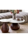 Stolik kawowy Heide drewno mango/marmur, 70x35 cm - House Nordic ApS