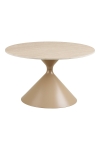 Stolik kawowy Annecy blat ceramiczny/stal, trawertyn/piaskowy 70x41 cm - House Nordic ApS
