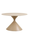 Stolik kawowy Annecy blat ceramiczny/stal, trawertyn/piaskowy 70x41 cm - House Nordic ApS
