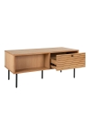 Stolik kawowy Kyoto, 2 szuflady, fornir dębowy, naturalny - House Nordic ApS