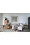 Stolik kawowy Kyoto, 2 szuflady, fornir dębowy, naturalny - House Nordic ApS
