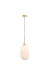 Lampa wisząca Argalo szkło/drewno, biała - House Nordic ApS