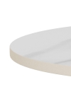 Stolik kawowy Santorini 45cm biały ceramiczny/ czarny - ACTONA