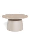 Stolik kawowy Santorini 70cm beżowy ceramiczny - ACTONA