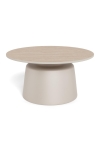 Stolik kawowy Santorini 70cm beżowy ceramiczny - ACTONA